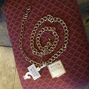 Modern Heritage Gold (colored) Chain Belt